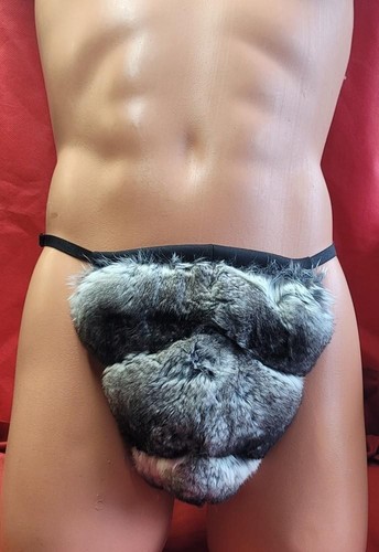 Real chinchilla fur - chinchilla, thong